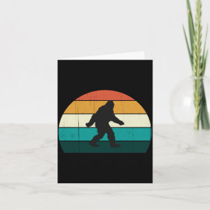 Tarjeta Hombre retro pie grande - amantes de bigfoot puest