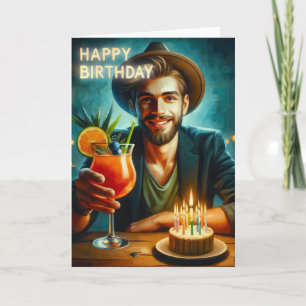 Tarjeta Hombre sombrero
