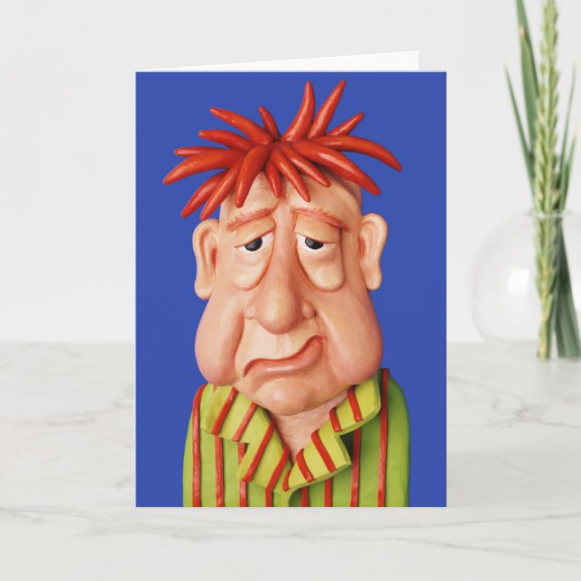 Tarjeta Hombre soñoliento (Anverso)