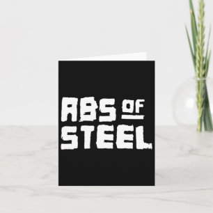 Tarjeta Hombres Abs De Gimnasio Acero Fitness Workout Body