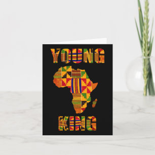 Tarjeta Hombres africanos de arte kente de Guay Niños afri