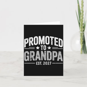 Tarjeta Hombres ascendidos a abuelo 2027 nuevo abuelo