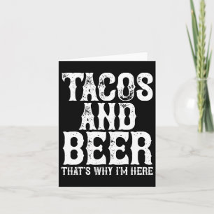 Tarjeta Hombres Borrachos Bebiendo Cerveza Y Tacos Cinco D