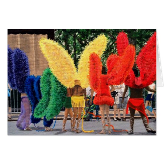 Tarjeta Hombres de la mariposa del arco iris
