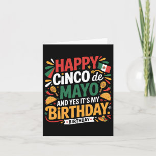 Tarjeta Hombres de Tacos por el cumpleaños feliz Cinco De 