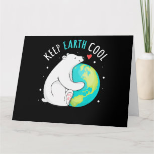 Tarjeta Hombres del Día de la Tierra del Oso Polar de la G
