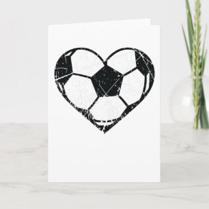 Tarjeta Hombres día de San Valentín de fútbol de la pelota