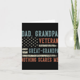 Tarjeta Hombres Día del Padre Abuelo Veterano Gran Abuelo