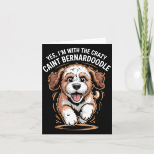 Tarjeta Hombres Divertido Lindo Perro Mascota Raza Con Los