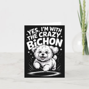 Tarjeta Hombres Divertido Lindo Perro Mascota Raza Con Los