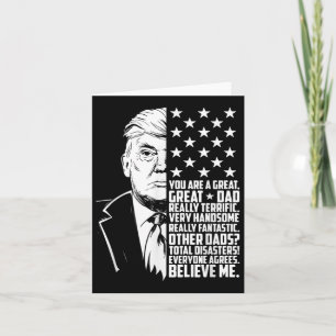 Tarjeta Hombres Divertido Trump Eres Un Gran Papá Día Del