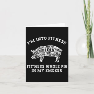 Tarjeta Hombres Divertidos Im En Fitness Bbq Fumador Barbe