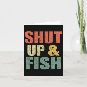 Tarjeta Hombres Divertidos Se Callan Y El Pescado De Papá 
