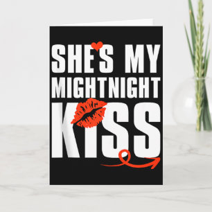 Tarjeta Hombres Ella Es Mi Beso De Medianoche Feliz Año Nu