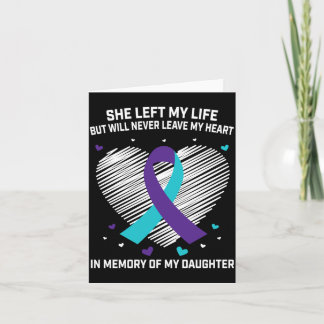 Tarjeta Hombres En Memoria De La Querida Hija Suicidio