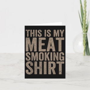 Tarjeta Hombres, Este Es Mi Carne Fumador Chef Carnicero C