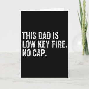 Tarjeta Hombres Este Papá Es Fuego Bajo Clave Sin Gorra Di