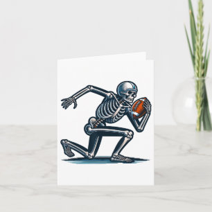 Tarjeta Hombres Fanático de Fútbol Hombres Skeleton