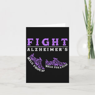 Tarjeta Hombres guerreros de Alzheimerheimer se conciencia