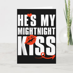 Tarjeta Hombres HES Mi Beso De Medianoche Feliz Año Nuevo