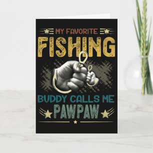Tarjeta Hombres Hombres Mi amigo de pesca favorito me llam