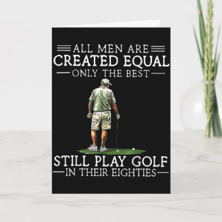 Tarjeta Hombres Juegan Golf Ochenta Funny Golfer Golfing 