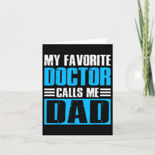 Tarjeta Hombres, mi Médica favorito me llama Día de los Pa
