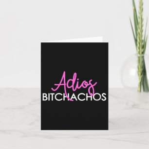 Tarjeta Hombres Mujeres Adiós Adios Achos Funny Cinco De M