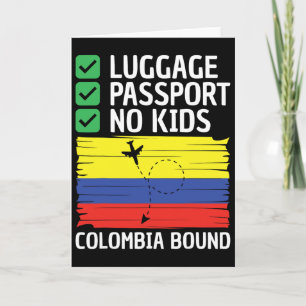 Tarjeta Hombres Mujeres Colombianos Viaje Vacaciones Outfi