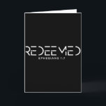 Tarjeta Hombres Mujeres Redención Versículo Bíblico Cristi<br><div class="desc">Hombres Mujeres Redención Versículo Bíblico Cristiano Efesios 1_7 Sudadera sin capucha</div>