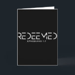 Tarjeta Hombres Mujeres Redención Versículo de la Biblia C<br><div class="desc">Hombres Mujeres Redención Versículo de la Biblia Cristiana Efesios 1_7 Sudadera sin Capucha</div>