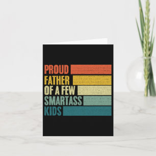 Tarjeta Hombres Orgullosos Padre De Pocos Niños Inteligent