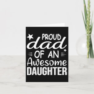 Tarjeta Hombres Orgullosos Padre De Una Chica Una Hija Imp