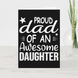 Tarjeta Hombres Orgullosos Padre De Una Niña Una Hija Impr
