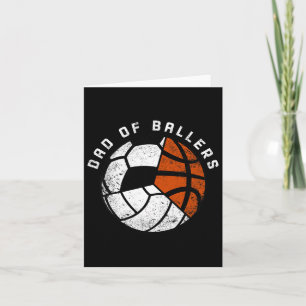 Tarjeta Hombres Papá De Byllers Divertido Voleibol Futboli