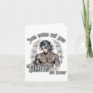 Tarjeta Hombres Para Hombre Soltero Tatuado Hombre Tatuado