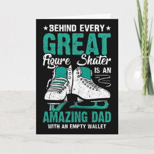 Tarjeta Hombres Patines De Figura Para Hombres Día Del Pad