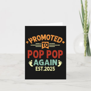 Tarjeta Hombres promocionados a Pop Pop de nuevo 2025 Pron