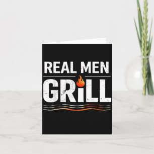 Tarjeta Hombres Reales Asan a la Parrilla Rey del Asado de