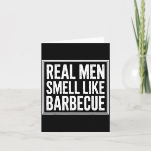 Tarjeta Hombres Reales Barbeque Bbq King Día del Padre Coo