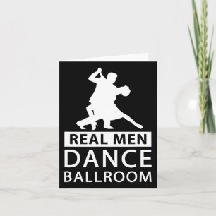 Tarjeta Hombres Reales Danza Baile De Salón De Baile Shirr