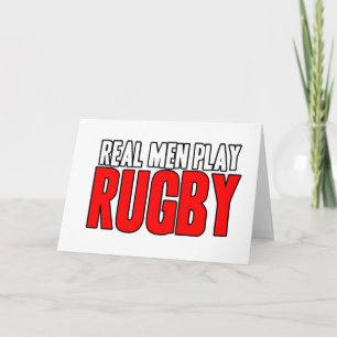 Tarjeta Hombres Reales Juegan Al Rugby