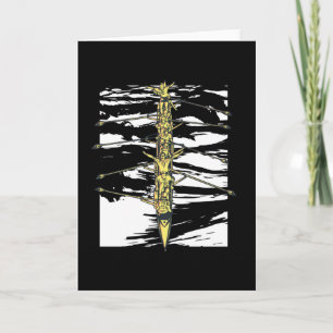 Tarjeta Hombres remando