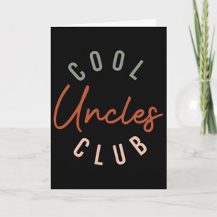 Tarjeta Hombres Retro Cool Tíos Club Divertido Tío Bolsill