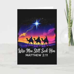 Tarjeta Hombres sabios antiguos todavía lo buscan Jesús Fe