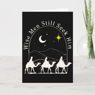 Tarjeta Hombres Sabios Cristiano Navidad Jesús Nacimiento