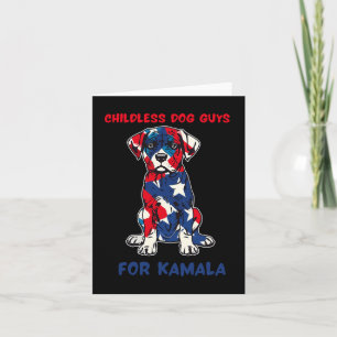 Tarjeta Hombres sin hijos con perros para Kamala Harris 20