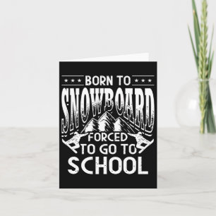 Tarjeta Hombres Snowboard Deporte Invierno Nacido En Snowb