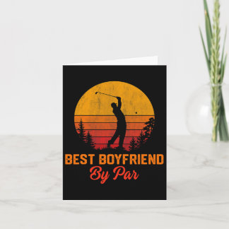 Tarjeta Hombres Vintage Mejor Novio De Par Golf Boyfriend