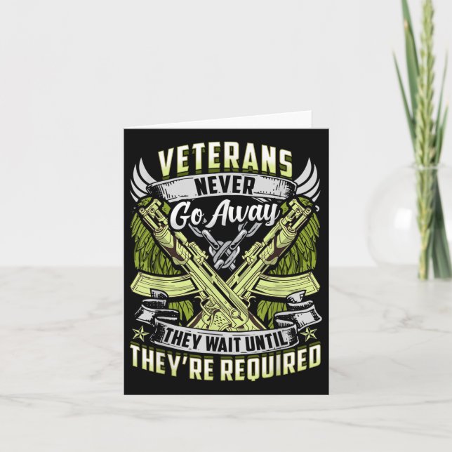 Tarjeta Homenaje del Día de los Caídos a Veteranos Honrar  (Anverso)